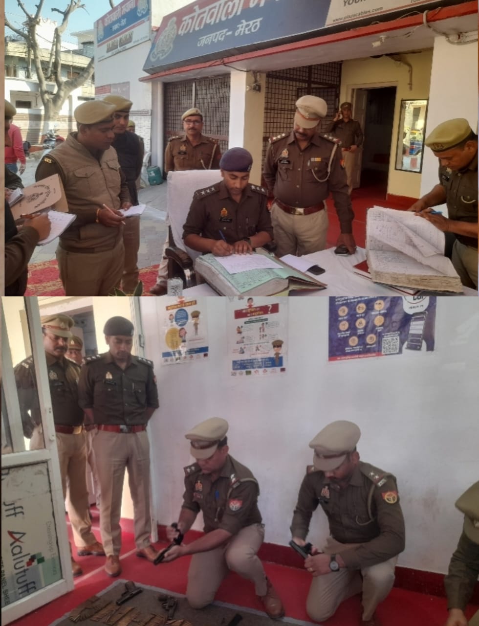 मवाना क्षेत्र अधिकारी ने किया मवाना थाने का वार्षिक औपचारिक निरीक्षण दिये आवश्यक दिशा निर्देश :