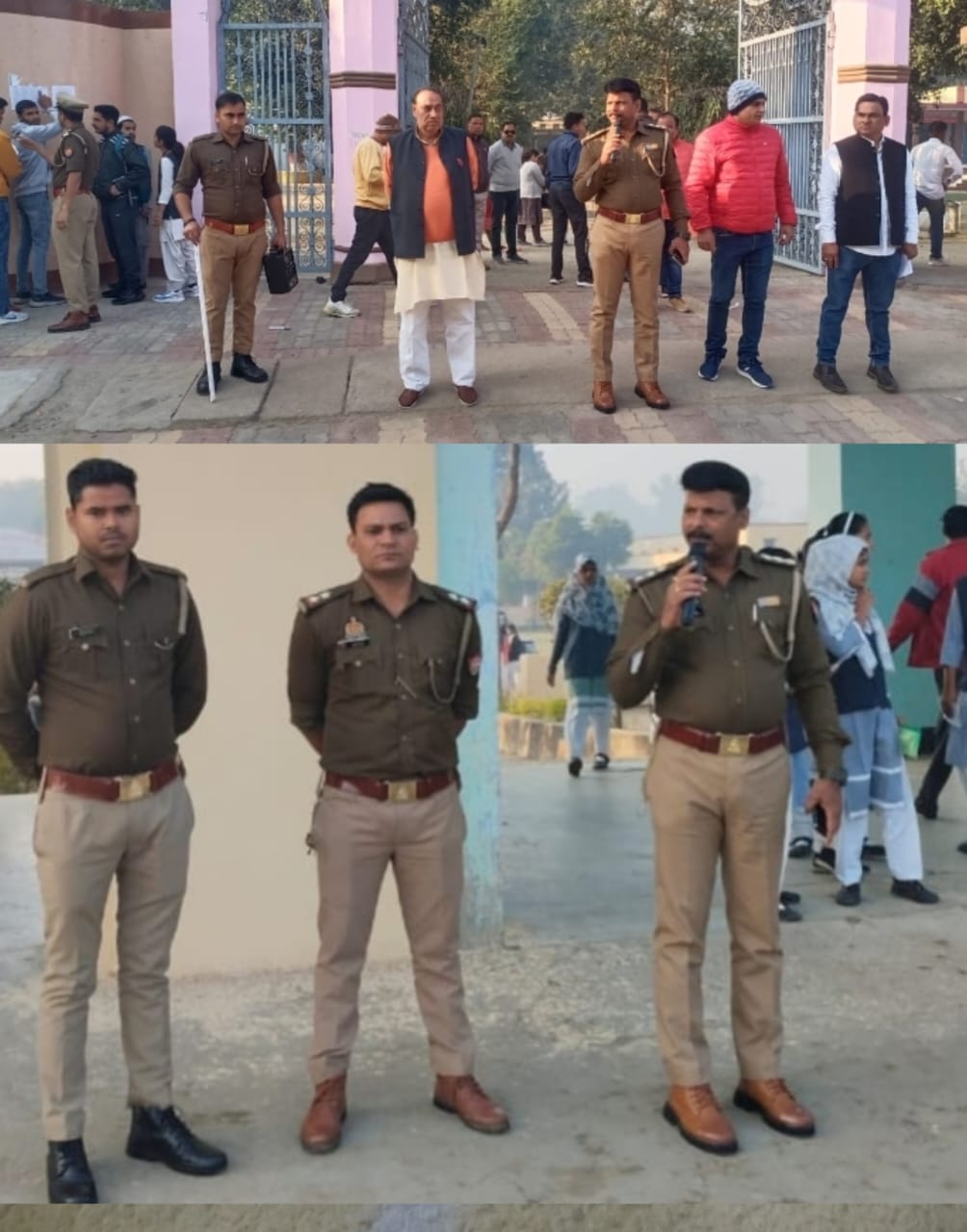 विभिन्न इंटर कॉलेजों यू पी बोर्ड परीक्षाओं को लेकर पुलिस की पैनी नजर :