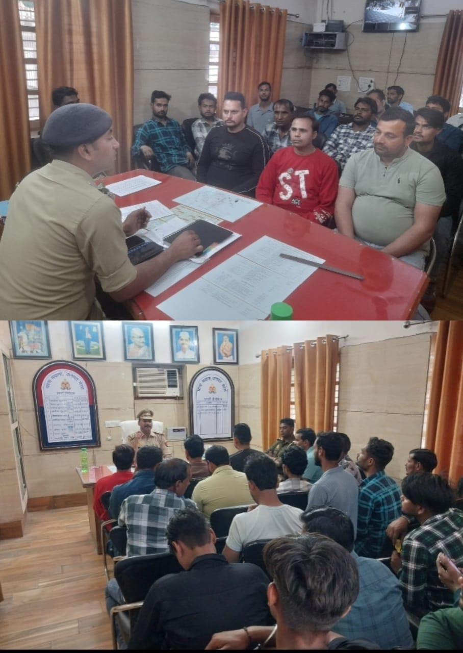 मवाना कोतवाली में क्षेत्राधिकार व थाना प्रभारी ने की डीजे संचालकों के साथ मीटिंग का आयोजित :
