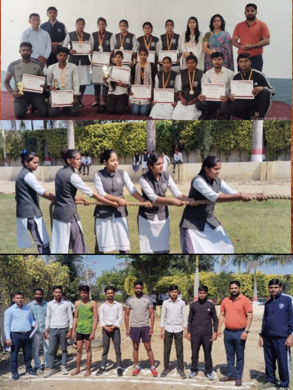 मेरठ रोड स्थित कृष्णा ग्रुप आफ इंस्टीट्यूशंस  में हुआ दौड़ व रास्साकशी प्रतियोगिता का आयोजन :