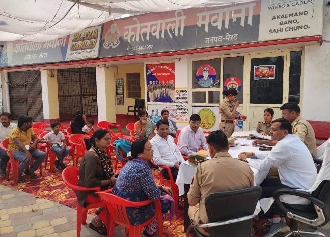 थाना समाधान दिवस पर पहुंचे सात फरियादी चार का निस्तारण :