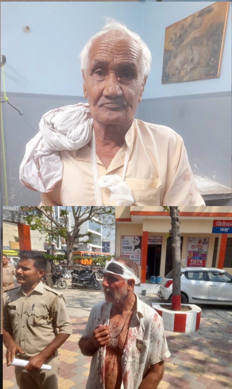 पहाड़पुर ग्राम में पुरानी रंजिश के चलते खूनी संघर्ष खूब चले धारदार हथियार :