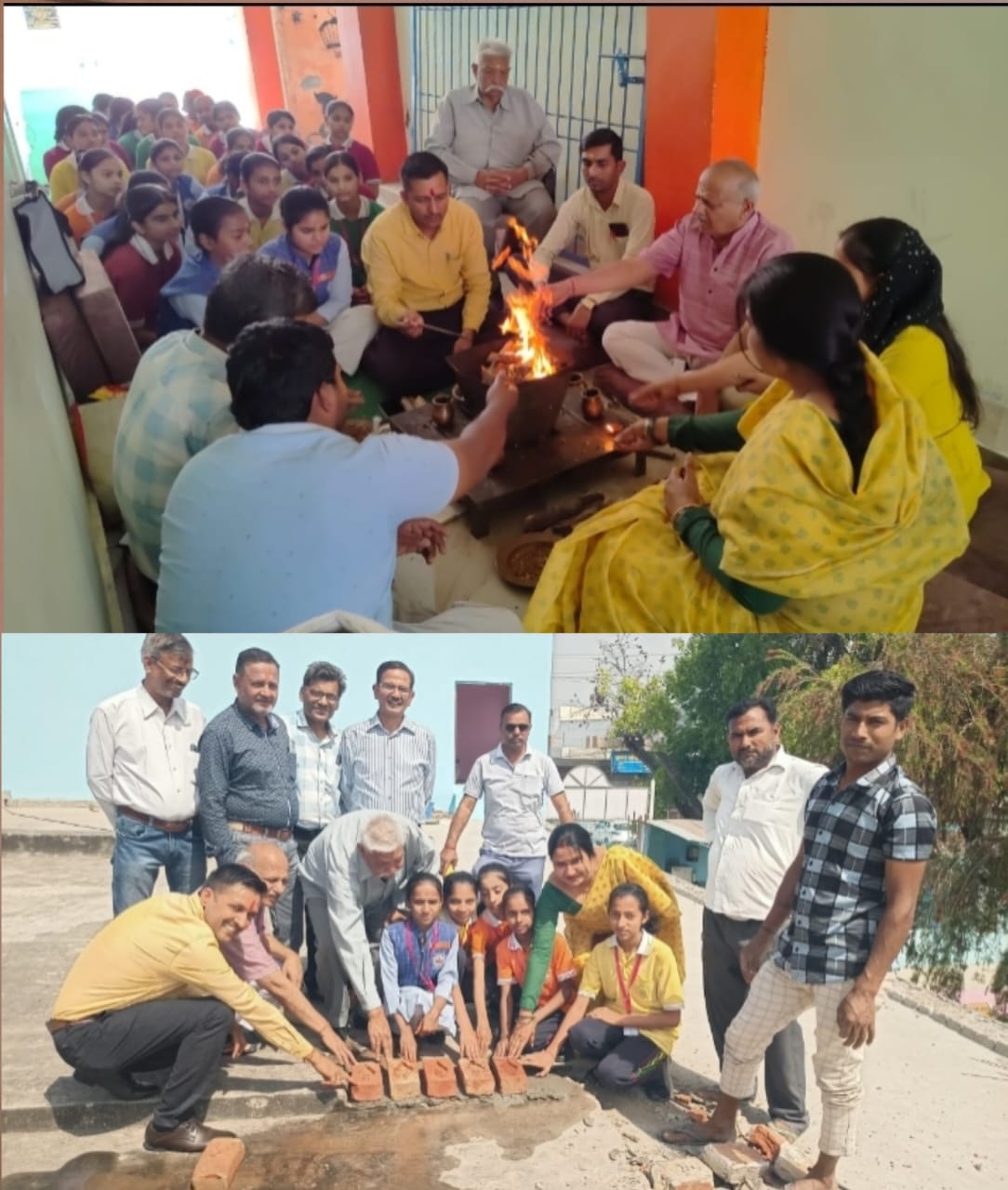 मेरठ रोड स्थित ए एस इंटर कॉलेज मवाना मेरठ अंग्रेजी माध्यम के प्रथम तल का निर्माण कार्य प्रारंभ :