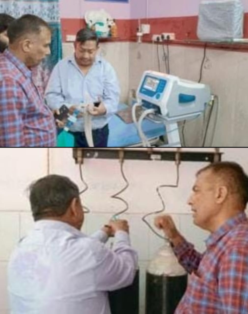 एसीएमओ ने परखी मवाना स्वास्थ्य सामुदायिक केंद्र की ऑक्सीजन प्लांट की व्यवस्थाएं :