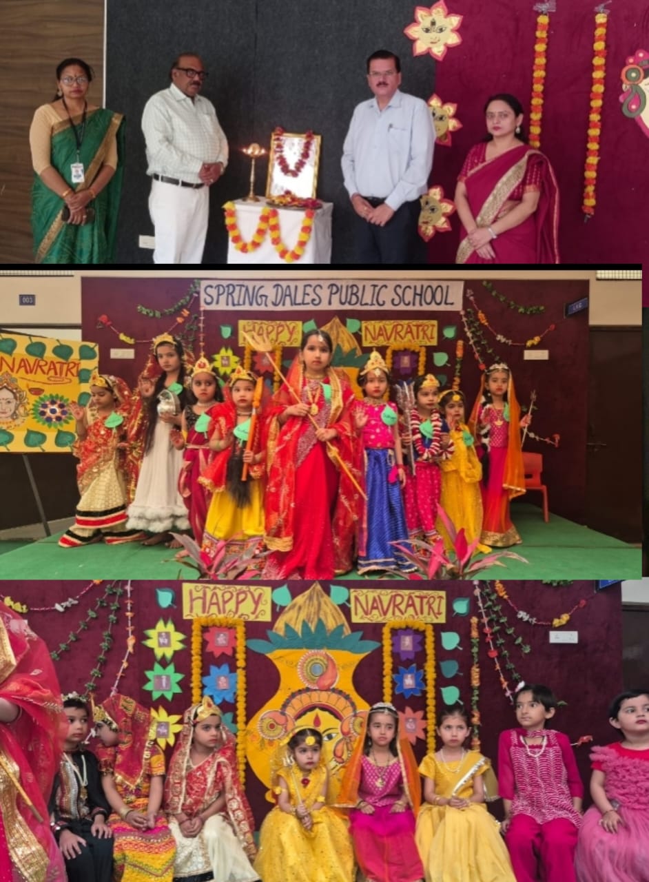 मेरठ रोड स्थित स्प्रिंग डेल्स पब्लिक स्कूल में चैत्र नवरात्रों के अवसर पर विशेष कार्यक्रम का आयोजन :