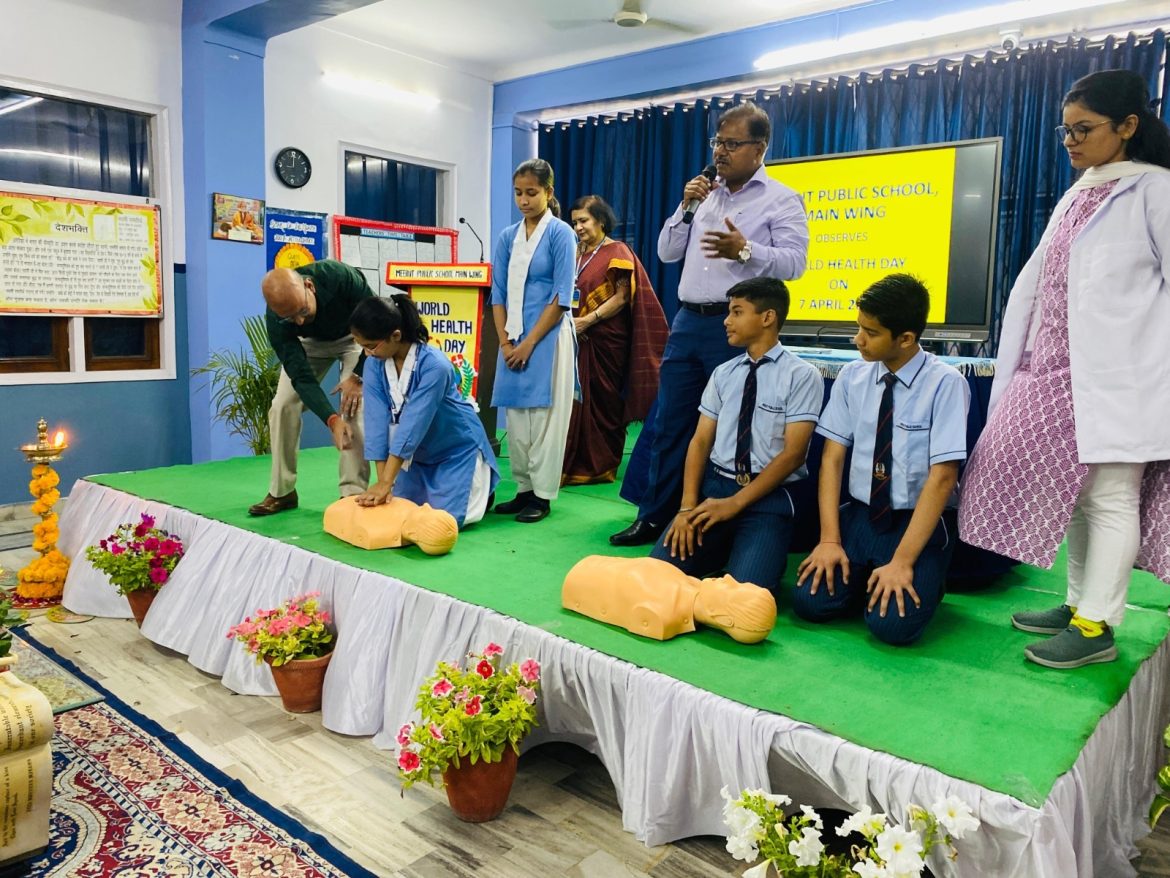 विश्व स्वास्थ्य दिवस के पावन अवसर पर मेरठ पब्लिक स्कूल समूह की सभी शाखाओं ने स्वास्थ्य, जागरूकता और प्रेरणा का अद्वितीय संगम प्रस्तुत किया :
