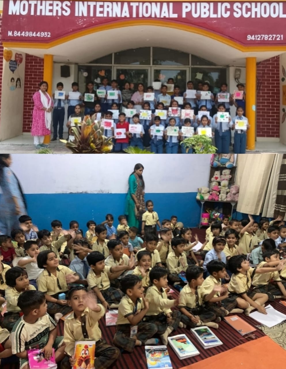 मवाना नगर के मदर्स इंटरनेशनल पब्लिक स्कूल में अभिव्यंजक कला कार्यशाला का आयोजन :