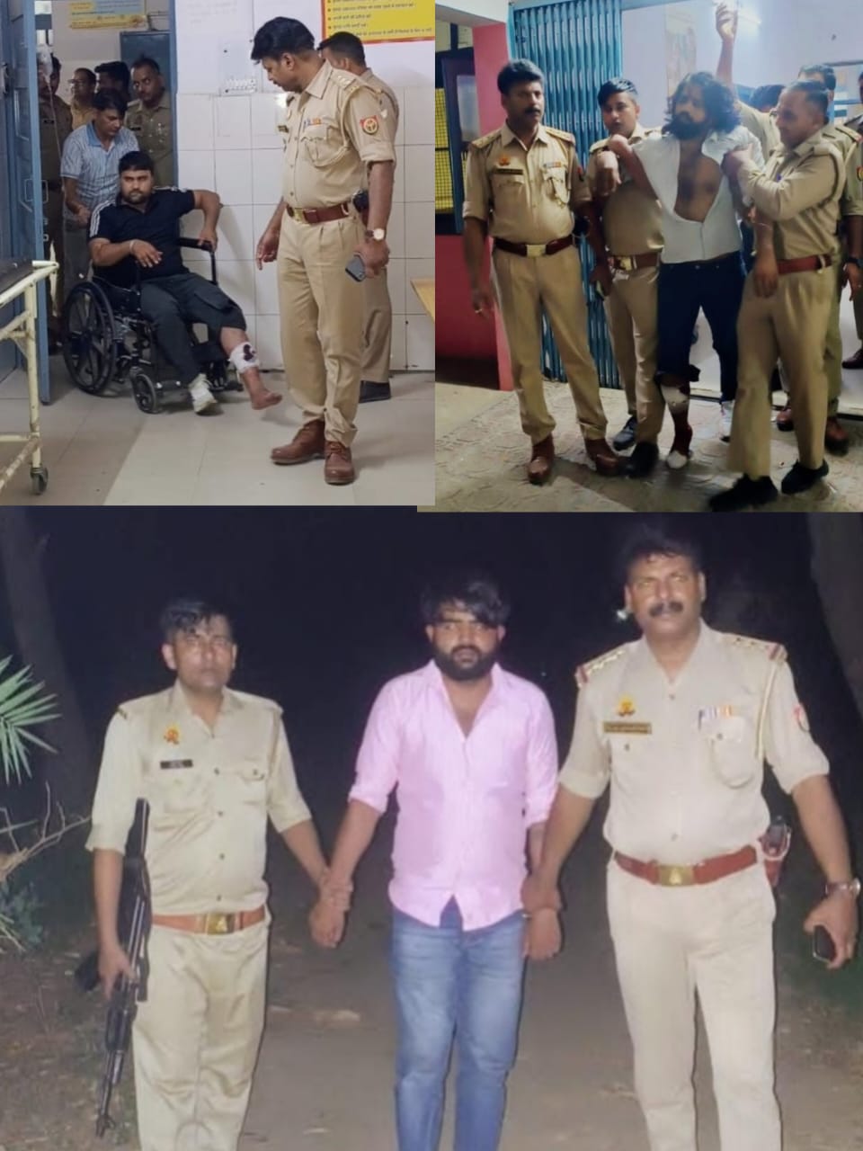 सरकारी शराब की दुकान के सेल्समैन से हुई लूट की घटना में वांछित तथा अर्न्तराज्यीय गिरोह के 25 हजारी इनामी हिस्ट्रीशीटर पुलिस मुठभेड़ के दौरान घायल/गिरफ्तार :