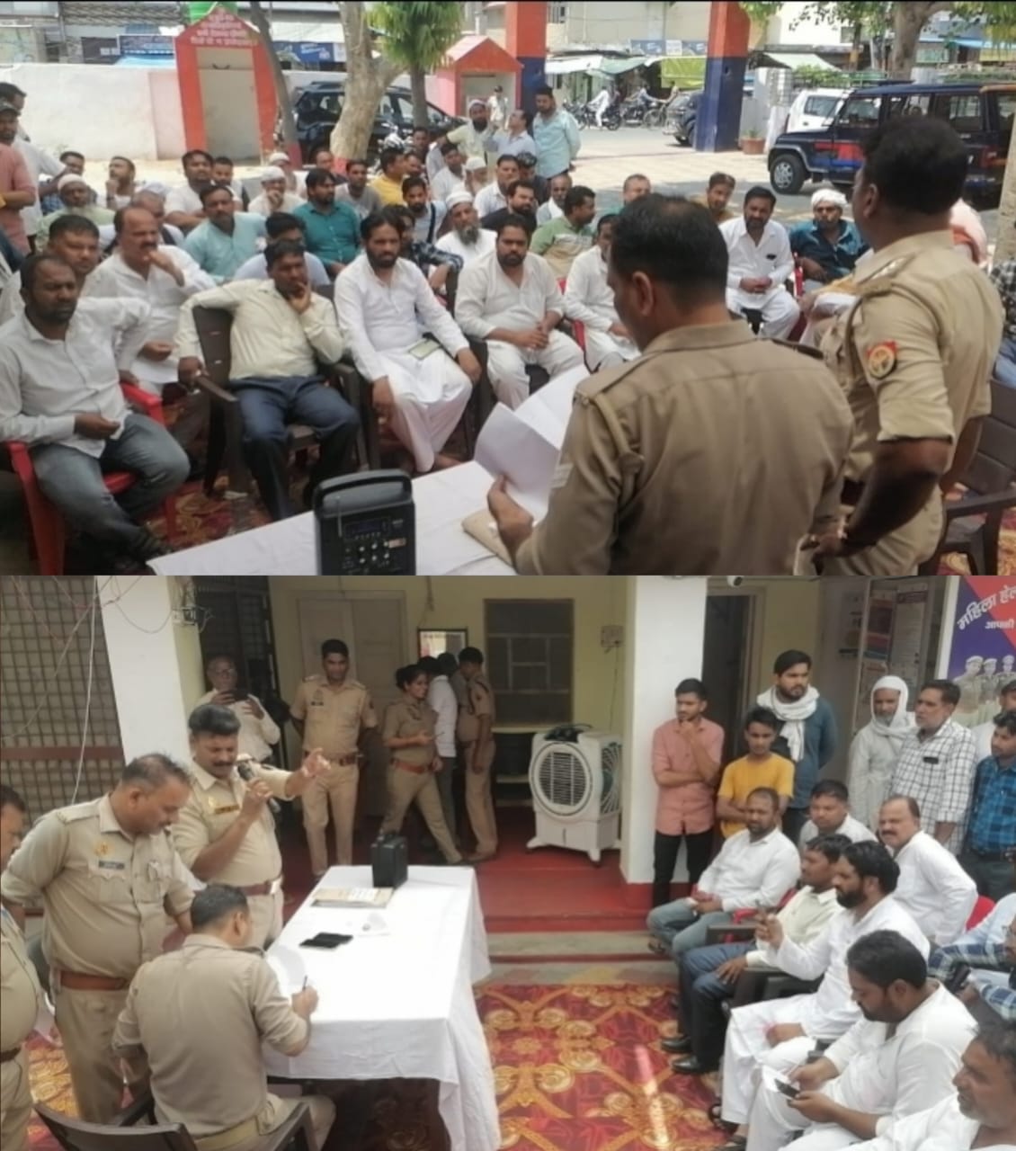 आज मवाना थाने में वाहनो के विरूद्ध नोडल अधिकारी आपरेशन क्लीन के तहत  की गई नीलामी प्रक्रिया :