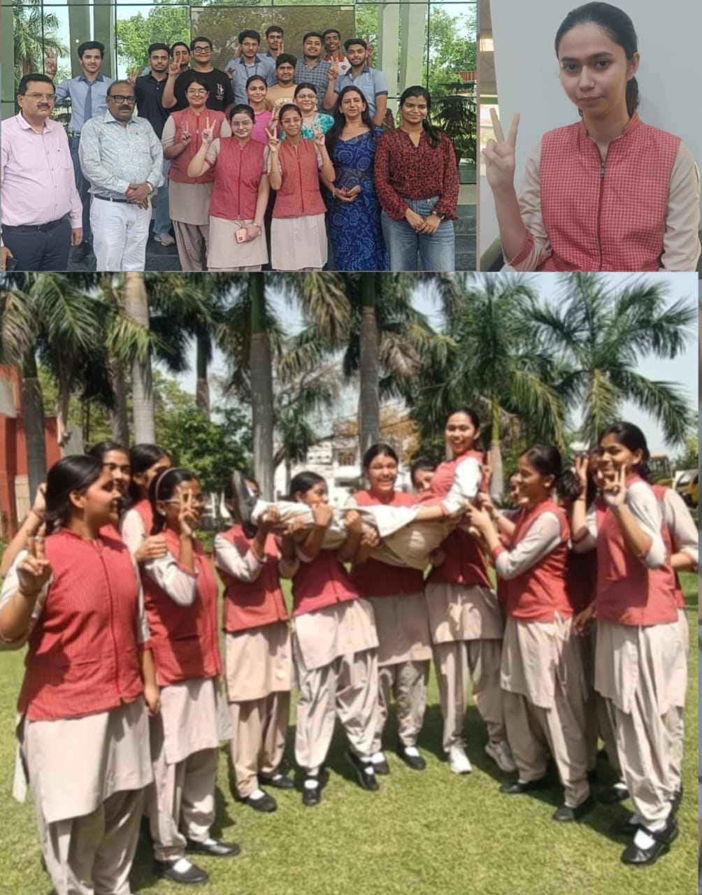 सी.बी.एस.ई बारहवीं कक्षा का परीक्षा परिणाम मे स्प्रिंग डेल्स पब्लिक स्कूल ने लहराया परचम :
