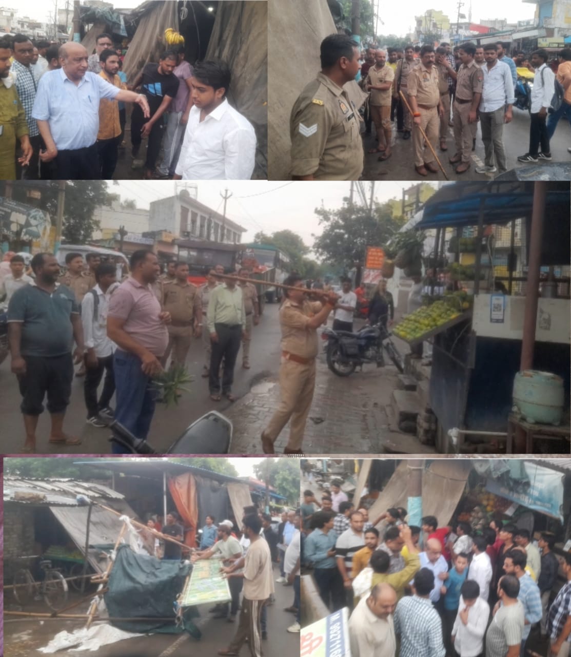 हिन्दू संगठन नेता पर हमले के बाद चलाया मिल रोड पर अतिक्रमण अभियान :