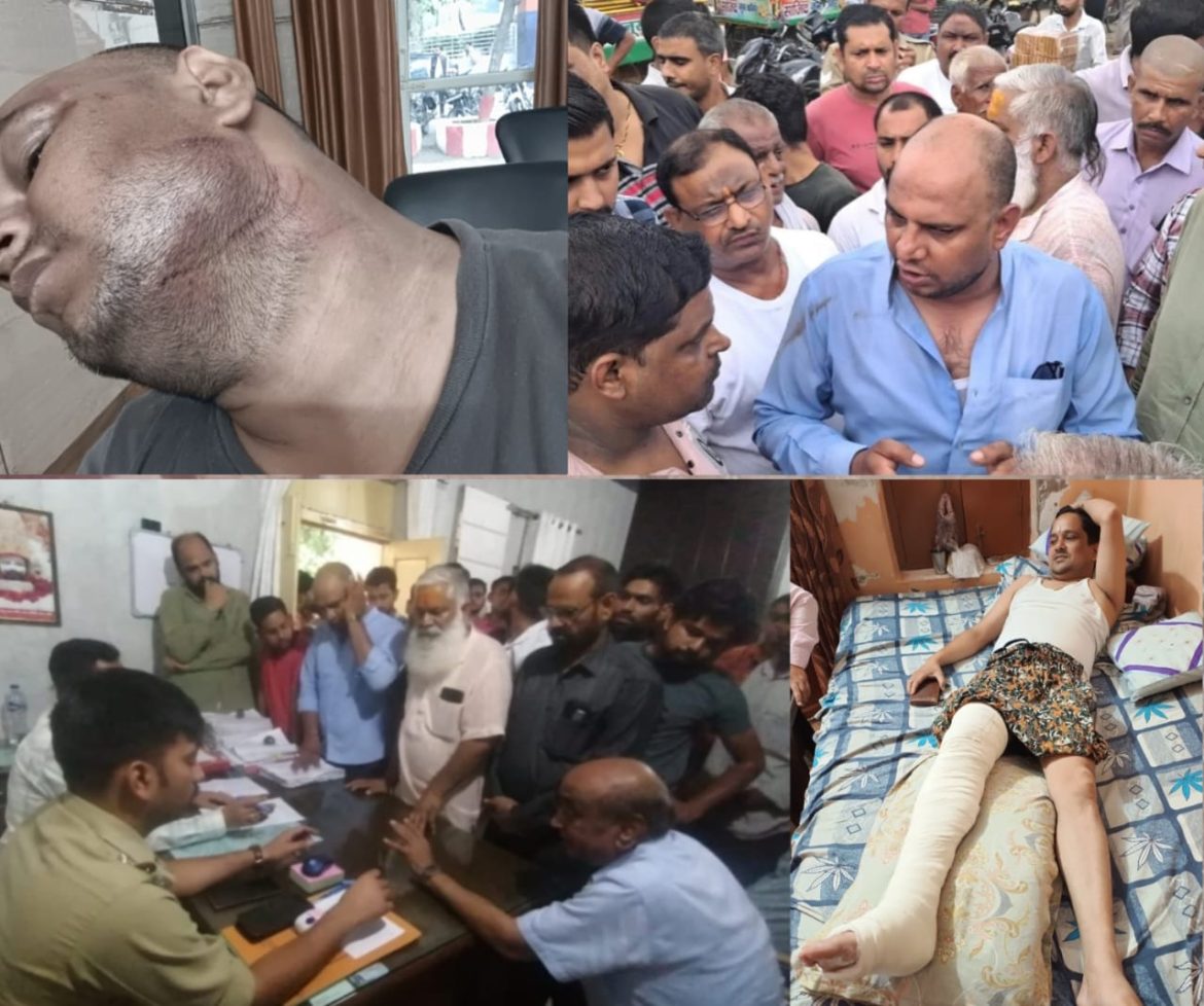 राष्ट्रीय हिंदू संघर्ष समिति के जिलाध्यक्ष व संयोजक को मारी लोहे की एंगल लेकर रिक्शा वाले ने जोरदार टक्कर :