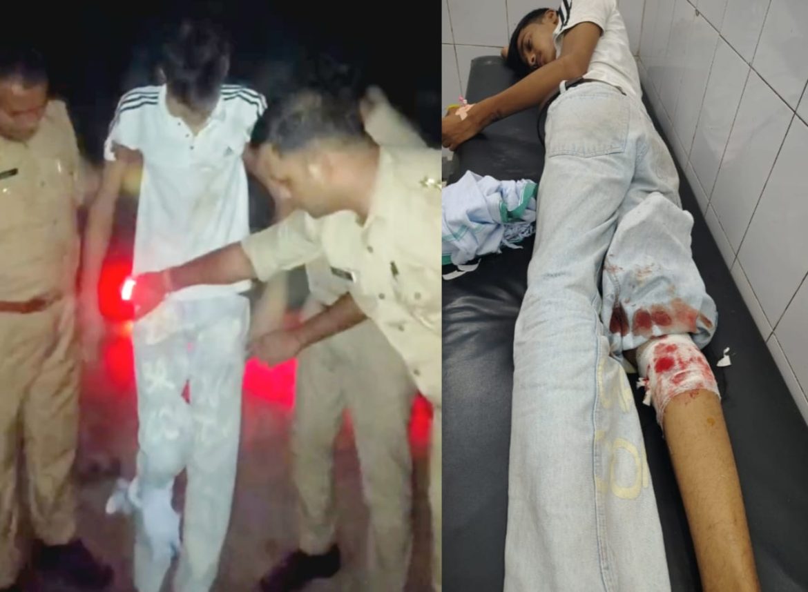 मवाना के जुडड़ी पर गोली कांड की घटना मे हुई हत्या को लेकर पुलिस द्वारा एक अभियुक्त का हाफ एनकाउंटर :