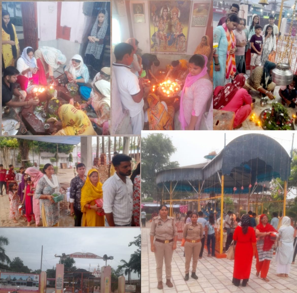 श्रावण मास के द्वितीय सोमवार को मवाना के बडा महादेव शिव मंदिर में जल अभिषेक के लिए उमडा जन सैलाब :