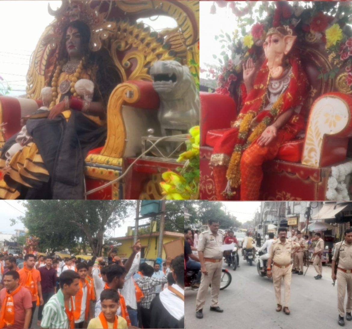 मवाना नगर में धूमधाम से निकाली गई भगवान दक्ष प्रजापति की शोभायात्रा :