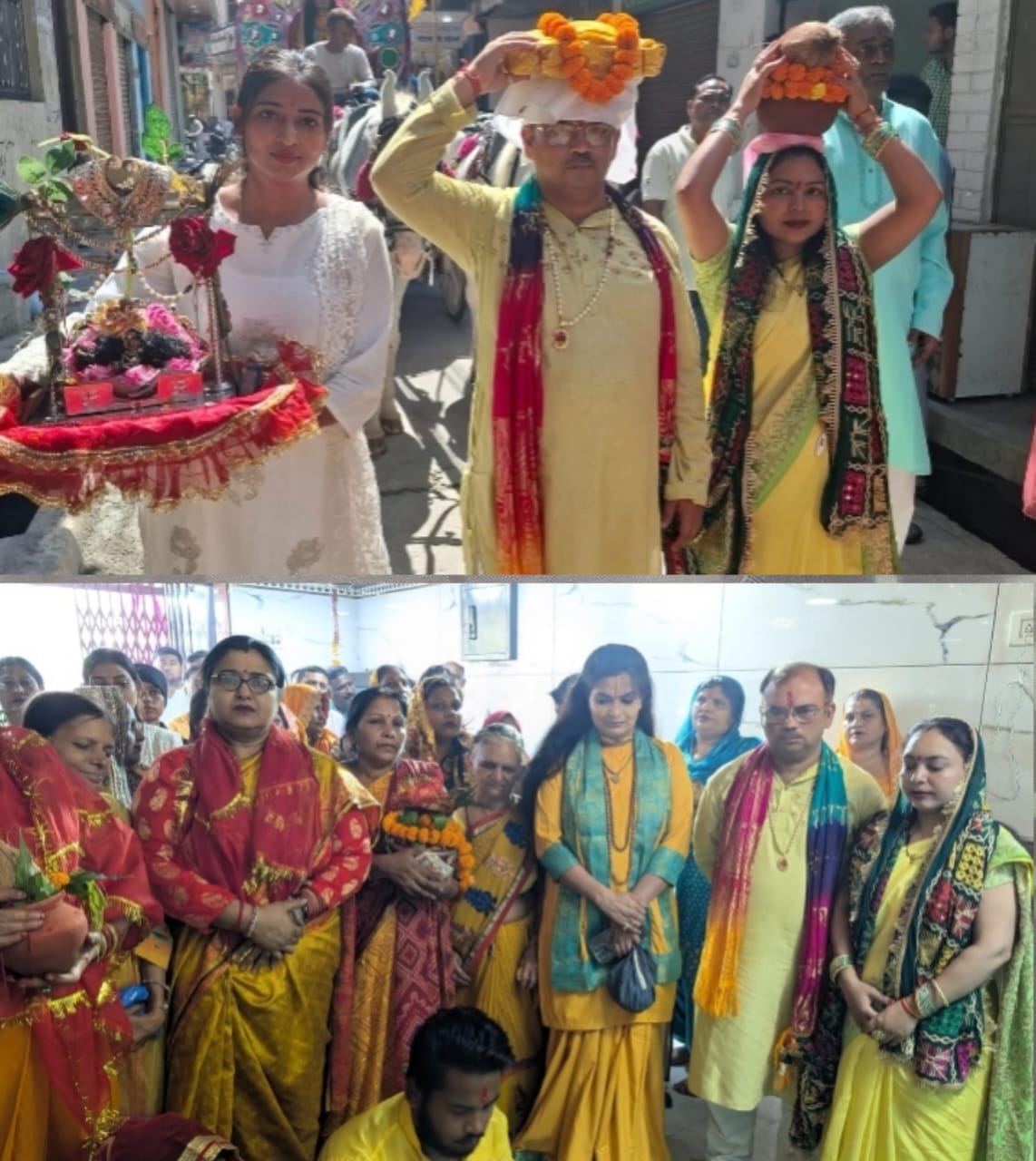 सत्संग भवन कौशिको वाला में देवी सत्यार्चा जी द्वारा श्रीमद देवीभागवत महापुराण कथा का आयोजन :