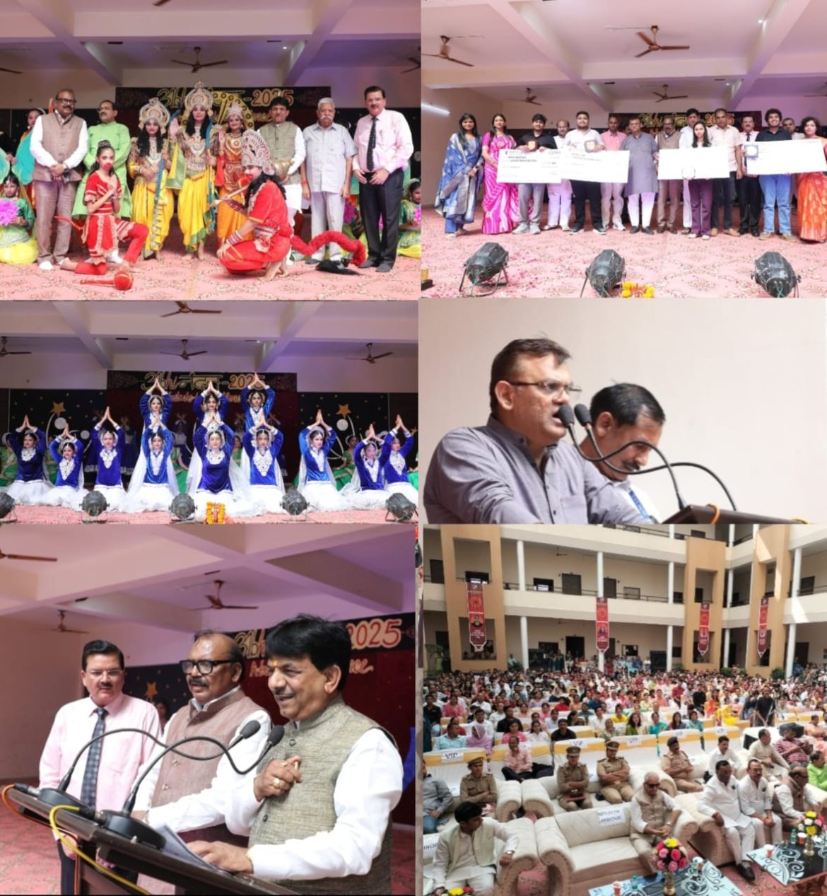 स्प्रिंग डेल्स पब्लिक स्कूल समारोह मे अभिनंदन में मेधावी विद्यार्थियों को शैक्षिक उत्कृष्टता के लिए किया पुरस्कृत :