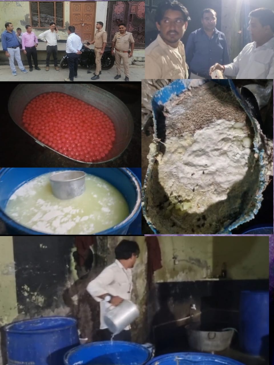 नकली रसगुल्ला बनाने की सूचना पर टीम ने की छापेमारी, गोदाम स्वामी हुआ फरार, पुलिस की मदद से टीम ने भरे सैंपल, ढाई कुंतल नकली रसगुल्ले किए नष्ट :