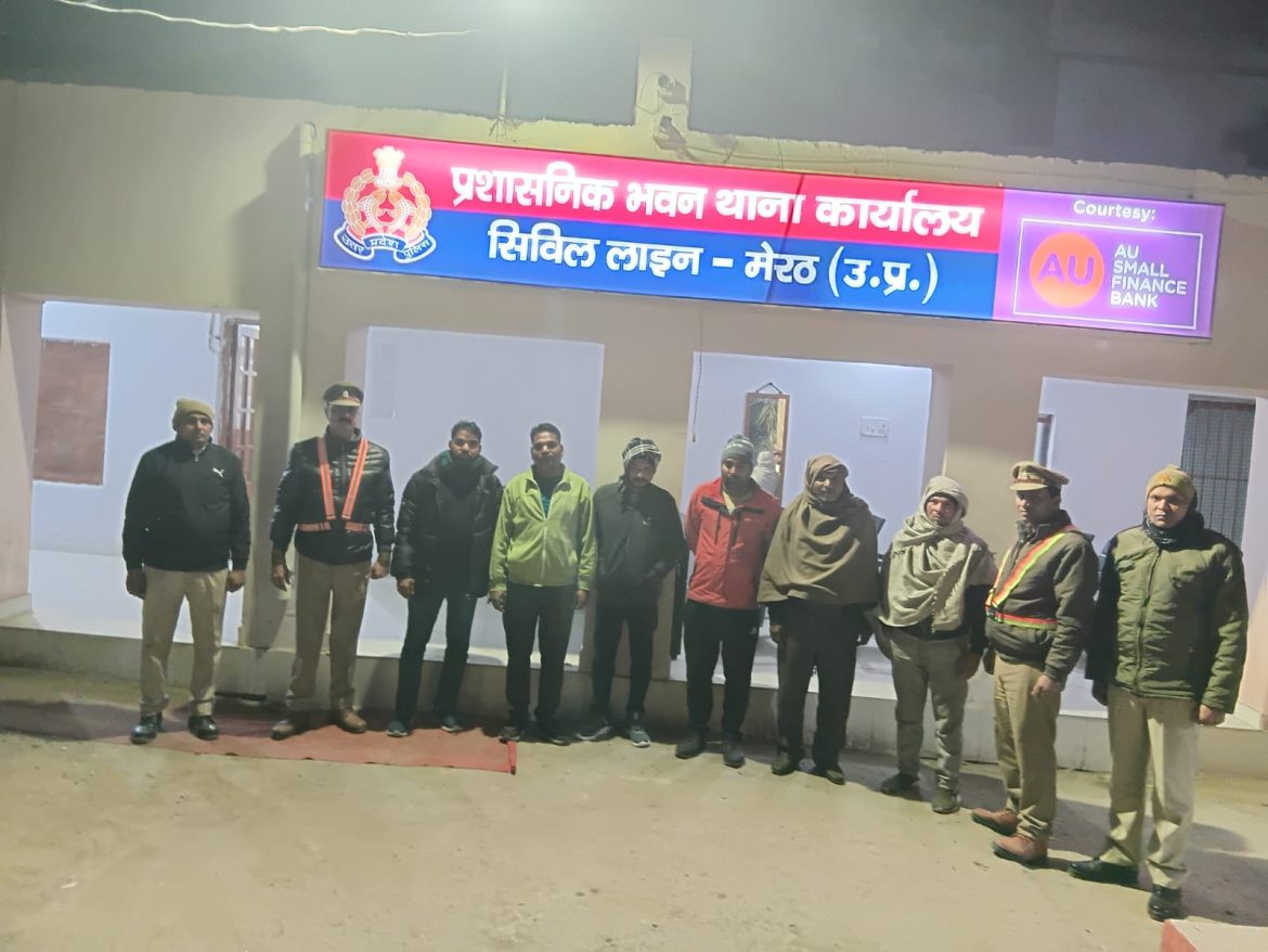 आगामी नववर्ष व कानून एवं शांति व्यवस्था के दृष्टिगत नगर क्षेत्र मेरठ में सघन चेकिंग अभियान:
