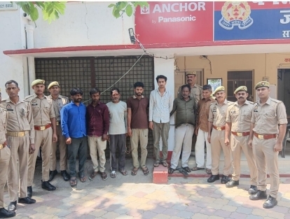 मवाना पुलिस द्वारा सात वारंटी गिरफ्तार कर भेजे जेल :