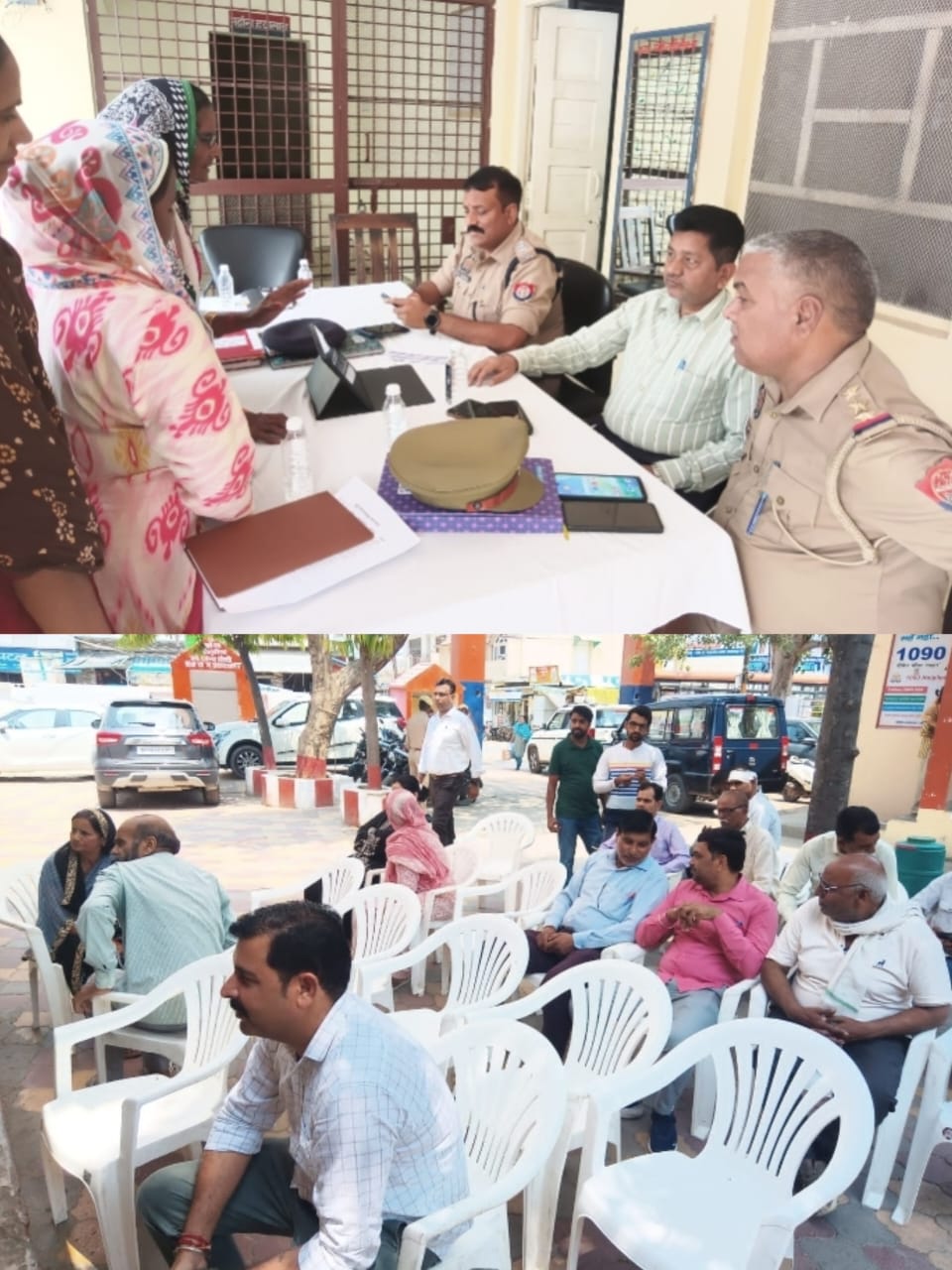 थाना समाधान दिवस के अवसर पर अधिकारियों ने फरियादियों की समस्याएं सुनी, तीन शिकायत आई तीनों का निस्तारण :