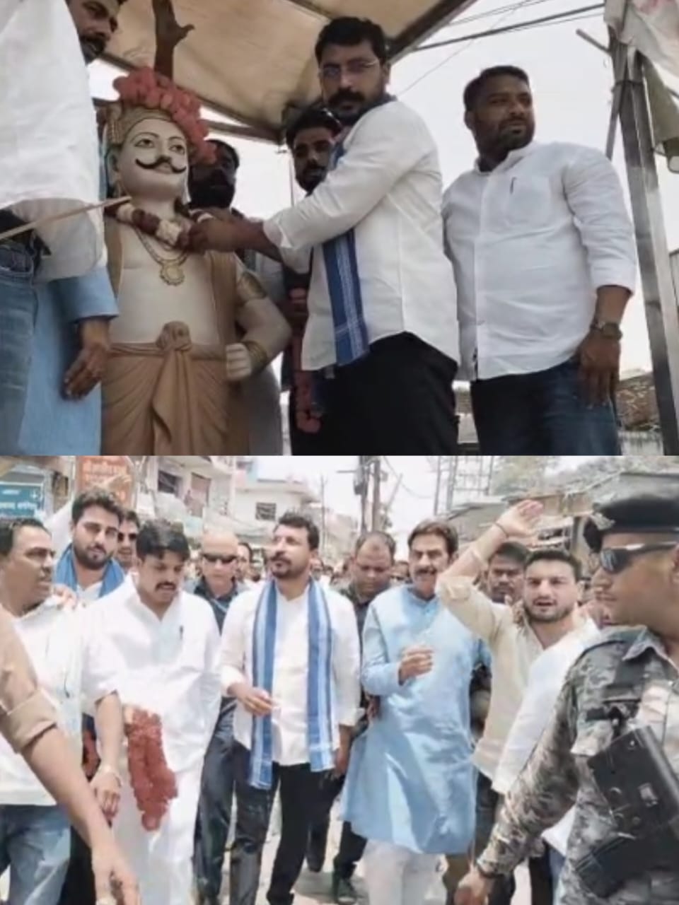 मवाना पहुंची चंद्रशेखर आजाद की परिवर्तन यात्रा, महापुरुषों को किया नमन, बोले- जनता चाहती है बदलाव :