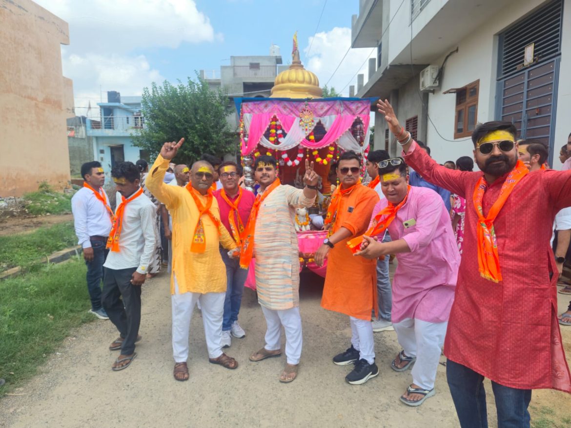 श्रीराम वाटिका हनुमान मंदिर में प्राण प्रतिष्ठा महोत्सव संपन्न, शोभायात्रा व विशाल भंडारे में उमड़े श्रद्धालु :