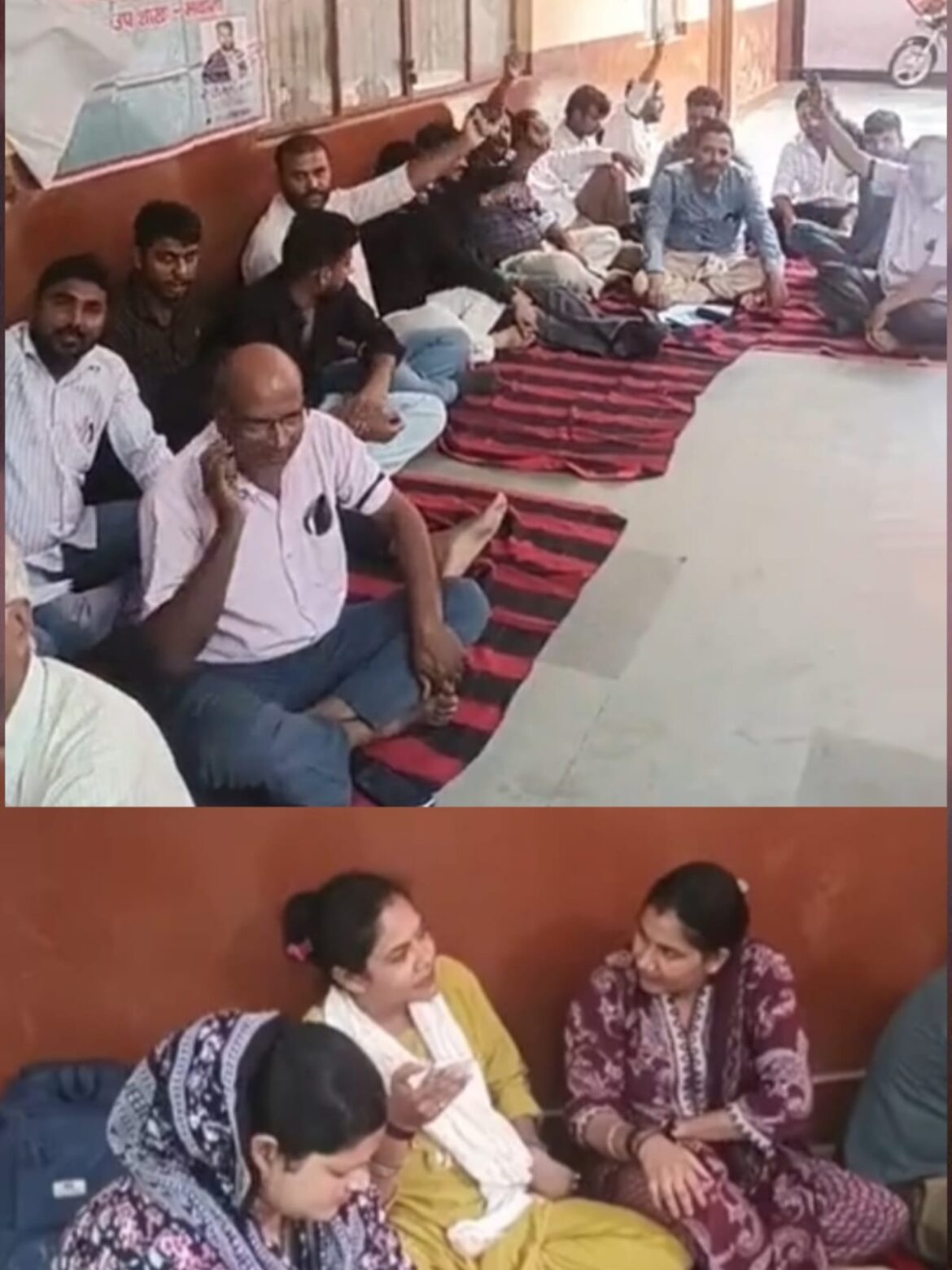 ट्रैप कार्रवाई के विरोध में लेखपालों की कलम बंद हड़ताल :