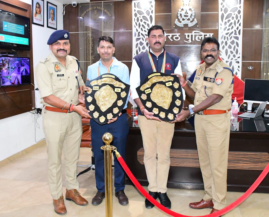 69वीं यूपी पुलिस वैज्ञानिक अनुसंधान प्रतियोगिता में मेरठ पुलिस का शानदार प्रदर्शन, दो इवेंट में प्रथम स्थान हासिल कर जीती विजेता शील्ड :