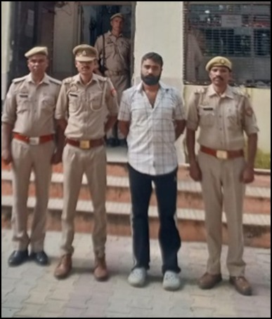 हत्या समेत गंभीर धाराओं में वांछित आरोपी गिरफ्तार :