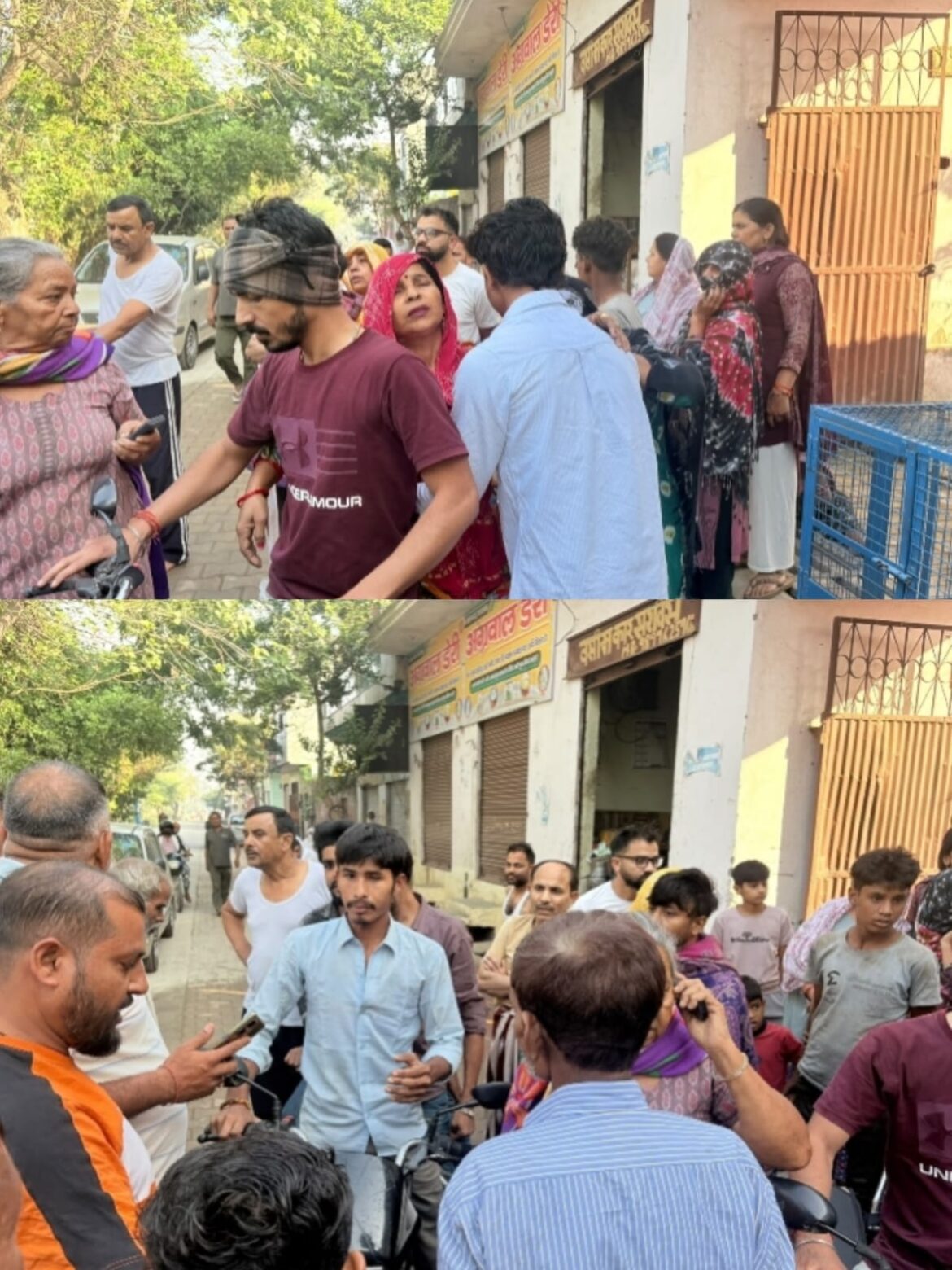 दो बाइकों की जोरदार भिड़ंत, महिला समेत दो घायल; मौके पर मची अफरा-तफरी :