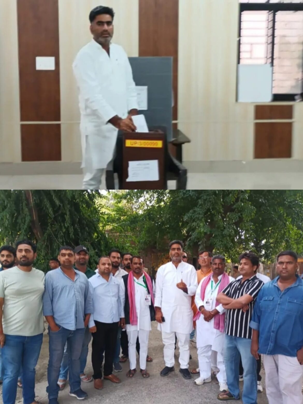 विधायक अतुल प्रधान ने मवाना ब्लॉक में किया एमएलसी चुनाव में मतदान :